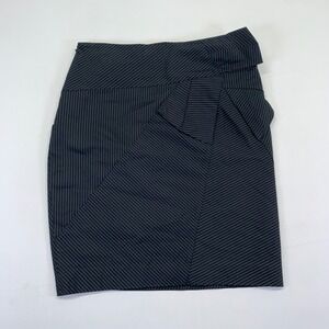 She Said Pinstripe Pencil Skirt Womens‎ Size 8 Black Goth Y2k Emo Grunge
